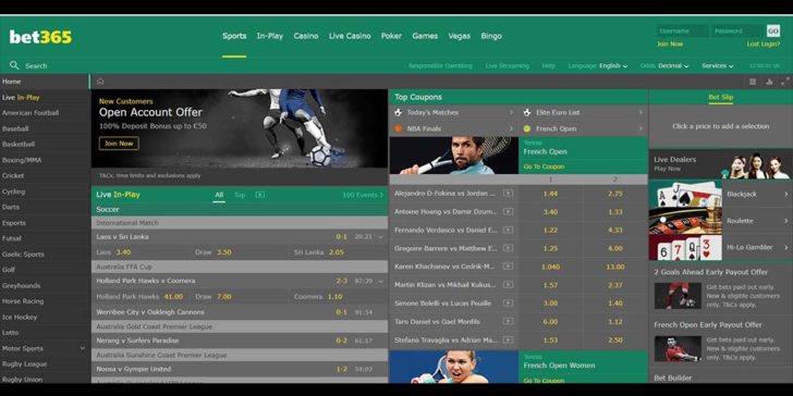 Bet365 gambling and betting