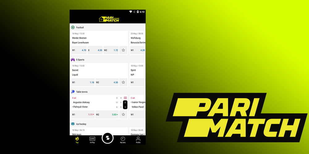 parimatch mobile app